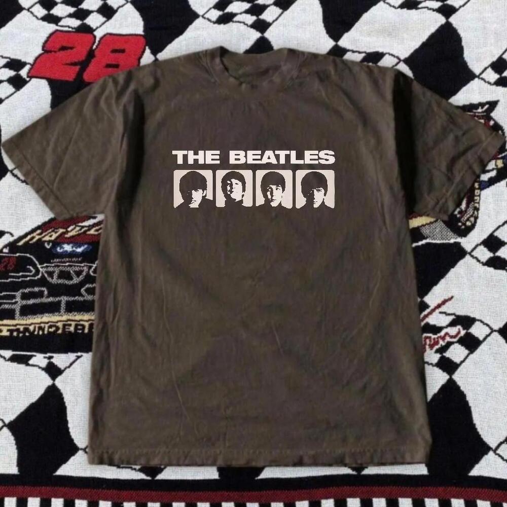 Gildan Men T-Shirt, The Beatles Brown T-Shirt